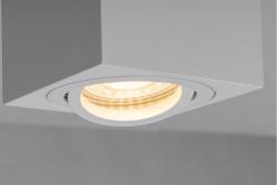 Ceiling luminaire AVEIRO BIS, GU10, IP20, max. 20 W, square, white