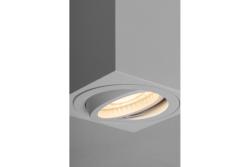 Ceiling luminaire AVEIRO BIS, GU10, IP20, max. 20 W, square, white