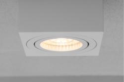 Ceiling luminaire AVEIRO BIS, GU10, IP20, max. 20 W, square, white
