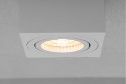 Ceiling luminaire AVEIRO BIS, GU10, IP20, max. 20 W, square, white