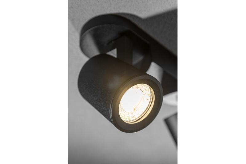 Plafondlamp BLINK II, GU10, max. 2*20 W, IP20, dubbel, zwart