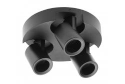 Ceiling luminaire BLINK, GU10, max. 3*20 W, IP20, triple, black