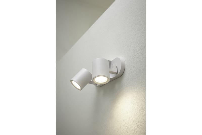 Plafondlamp BLINK II, GU10, max. 2*20 W, IP20, dubbel, wit