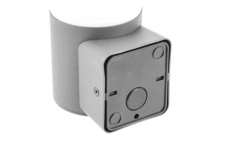 Gevelverlichting CORTA met bewegingssensor, E27, max. 25 W, IP44, grafiet
