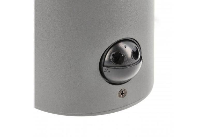 Gevelverlichting CORTA met bewegingssensor, E27, max. 25 W, IP44, grafiet
