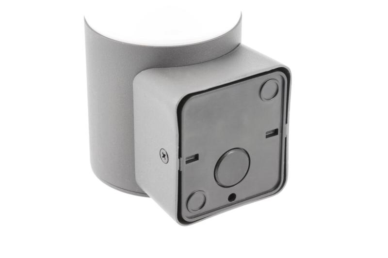 Gevelverlichting CORTA met bewegingssensor, E27, max. 25 W, IP44, grafiet