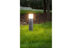 Garden luminaire CORTA, E27, max. 25 W, IP44, post 400 mm, graphite