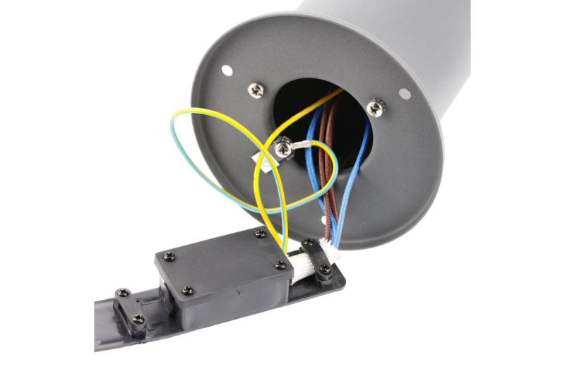 Tuinlamp CORTA, E27, max. 25 W, IP44, SCHUKO stopcontact max. 3000 W, paal 400 mm, grafiet