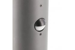 Garden luminaire CORTA with motion sensor, E27, max. 25 W, IP44, post 400 mm, graphite