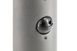 Garden luminaire CORTA with motion sensor, E27, max. 25 W, IP44, post 400 mm, graphite