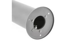 Garden luminaire CORTA with motion sensor, E27, max. 25 W, IP44, post 400 mm, graphite