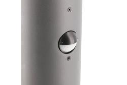 Garden luminaire CORTA with motion sensor, E27, max. 25 W, IP44, post 400 mm, graphite