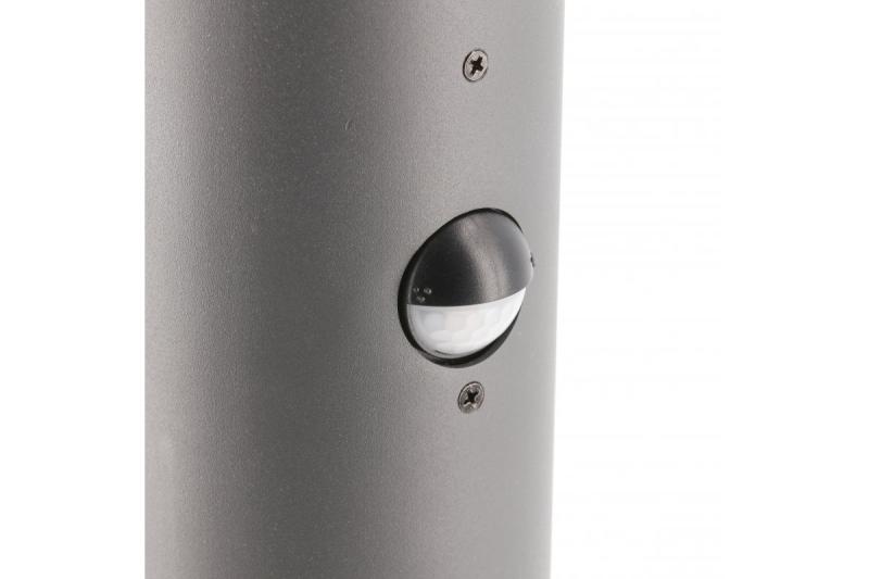 Tuinlamp CORTA met bewegingssensor, E27, max. 25 W, IP44, paal 400 mm, grafiet