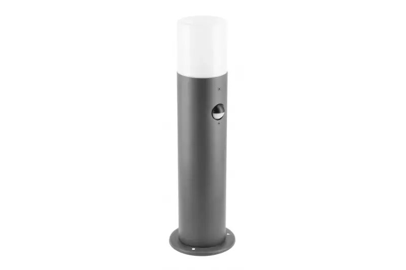 Tuinlamp CORTA met bewegingssensor, E27, max. 25 W, IP44, paal 400 mm, grafiet