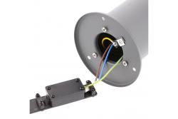 Garden luminaire CORTA, E27, max. 25 W, IP44, post 800 mm, graphite