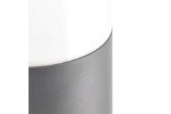 Garden luminaire CORTA, E27, max. 25 W, IP44, SCHUKO socket max. 3000 W, post 800 mm, graphite