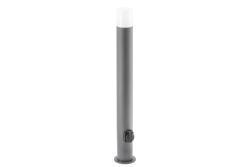 Garden luminaire CORTA, E27, max. 25 W, IP44, SCHUKO socket max. 3000 W, post 800 mm, graphite