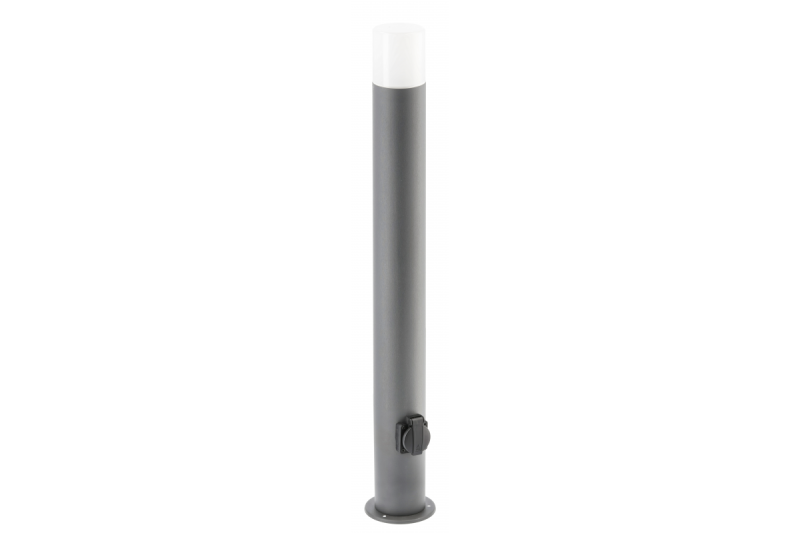 Tuinlamp CORTA, E27, max. 25 W, IP44, SCHUKO stopcontact max. 3000 W, paal 800 mm, grafiet