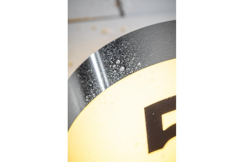 Gevelverlichting ESO, E27, max. 11 W, IP54, roestvrij staal