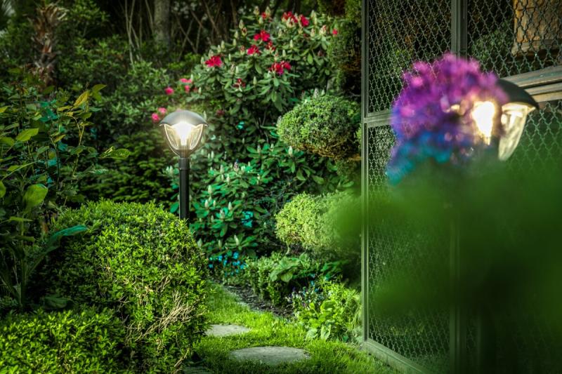 Tuinlamp GRANDE, E27, max. 60 W, IP54, paal 1000 mm, zwart