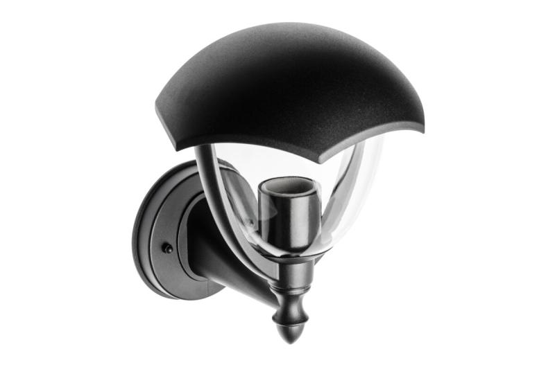 Gevelverlichting GRANDE, E27, max. 60 W, IP54, zwart