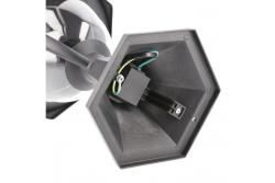 Garden luminaire GRANDE, E27, max. 60 W, IP54, post 310 mm, black