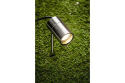 Ground luminaire GRAZIE, GU10, max. 20 W, IP44, stainless steel