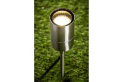 Ground luminaire GRAZIE, GU10, max. 20 W, IP44, stainless steel