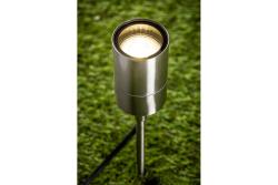 Ground luminaire GRAZIE, GU10, max. 20 W, IP44, stainless steel