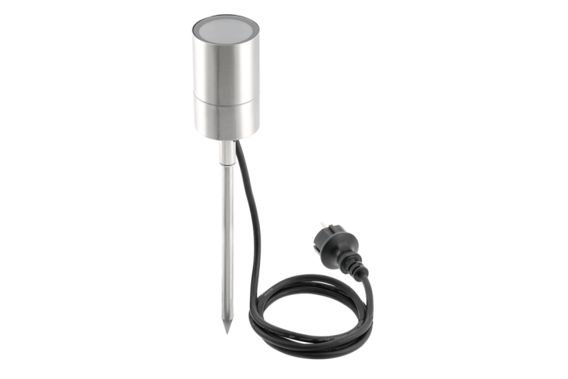 Grondlamp GRAZIE, GU10, max. 20 W, IP44, roestvrij staal