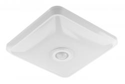 LED luminaire ITALIA with motion sensor, 12 W, 900 lm, 4000K, AC220-240V, IP20, 360°, square
