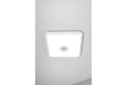 LED luminaire ITALIA with motion sensor, 12 W, 900 lm, 4000K, AC220-240V, IP20, 360°, square