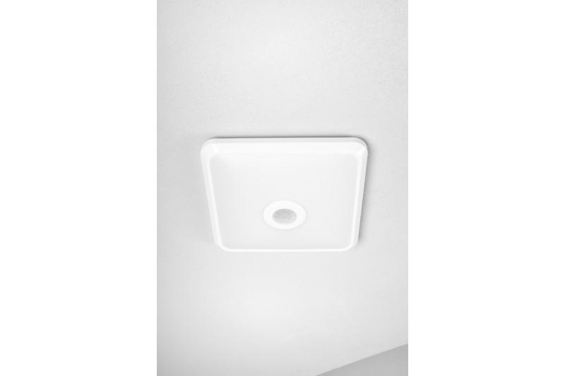 LED armatuur ITALIA met bewegingssensor, 12 W, 900 lm, 4000K, AC220-240V, IP20, 360°, vierkant