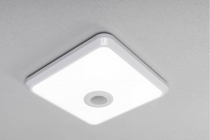 LED armatuur ITALIA met bewegingssensor, 12 W, 900 lm, 4000K, AC220-240V, IP20, 360°, vierkant