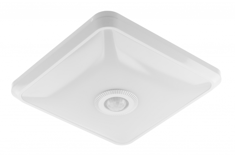LED armatuur ITALIA met bewegingssensor, 12 W, 900 lm, 4000K, AC220-240V, IP20, 360°, vierkant
