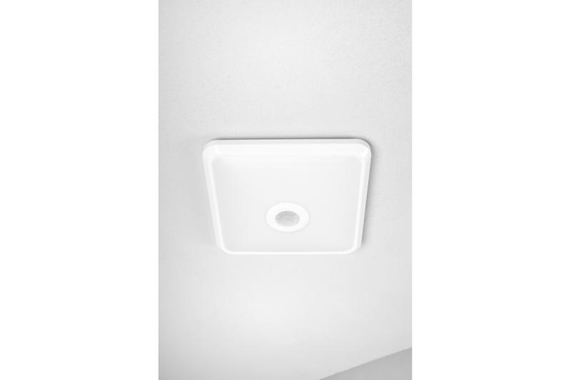 LED armatuur ITALIA met bewegingssensor, 12 W, 900 lm, 4000K, AC220-240V, IP20, 360°, vierkant