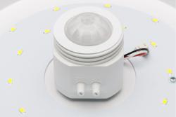 LED luminaire ITALIA with motion sensor, 12 W, 900 lm, 4000K, AC220-240V, IP20, 360°, round