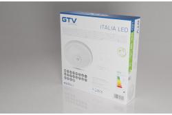 LED luminaire ITALIA with motion sensor, 12 W, 900 lm, 4000K, AC220-240V, IP20, 360°, round