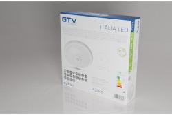 LED luminaire ITALIA with motion sensor, 12 W, 900 lm, 4000K, AC220-240V, IP20, 360°, round