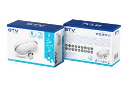 Luminaire for E27 lamps with protective visor and motion sensor, max. 60 W, AC220-240V, IP40, 180°