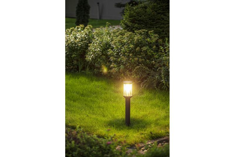 Tuinlamp KERTA, E27, max. 12 W, IP44, grafiet, paal 500 mm