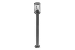 Garden luminaire KERTA, E27, max. 12 W, IP44, graphite, post 800 mm