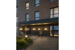 Facade luminaire LARGO, E27, max. 15 W, IP44, graphite