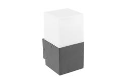 Facade luminaire LARGO, E27, max. 15 W, IP44, graphite