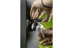 Garden luminaire LARGO, E27, max. 15 W, IP44, SCHUKO socket max. 2500 W, post 500 mm, graphite