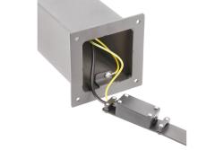 Garden luminaire LARGO with motion sensor, E27, max. 15 W, IP44, post 500 mm, graphite