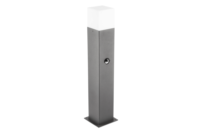 Tuinlantaarn LARGO met bewegingssensor, E27, max. 15 W, IP44, paal 500 mm, grafiet