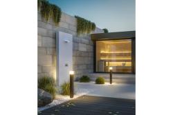 Garden luminaire LARGO, E27, max. 15 W, IP44, post 700 mm, graphite