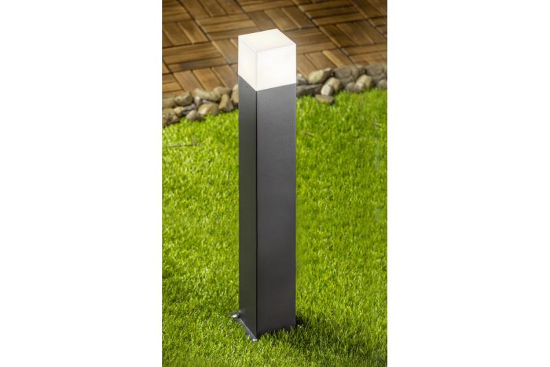Tuinlamp LARGO, E27, max. 15 W, IP44, paal 700 mm, grafiet