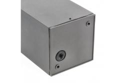 Ceiling luminaire LENTO, aluminum, IP54, max. 35 W, square, graphite